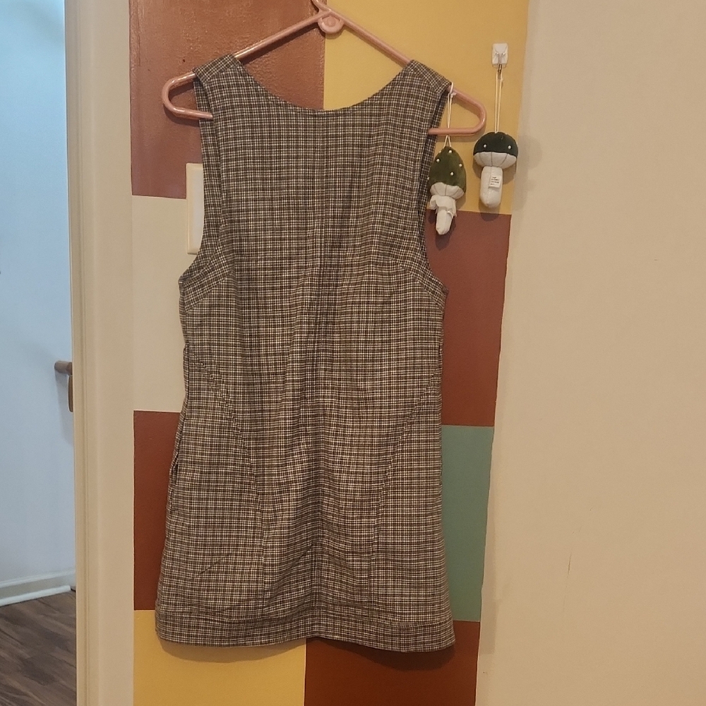 Free People Brown Tan Sleeveless Sheath Dress